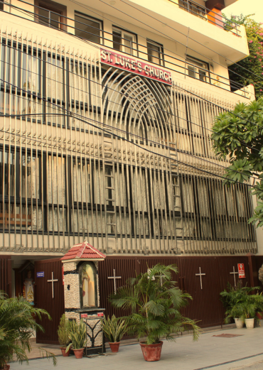 Exterior of St Luke's Church, Defence Colony